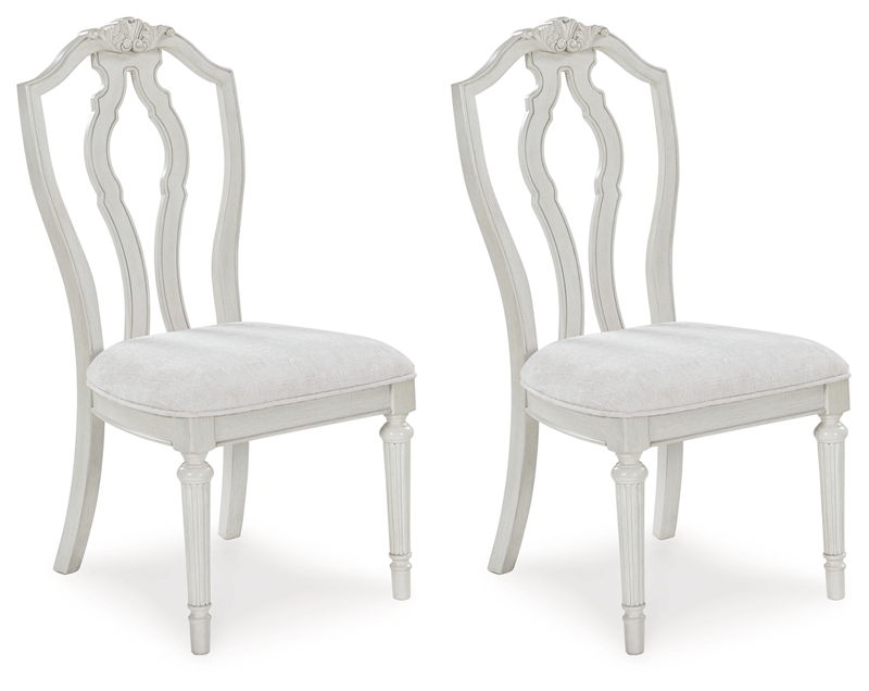 Montelaine - Dining Upholstered Side Chair (Set of 2) - Antique White