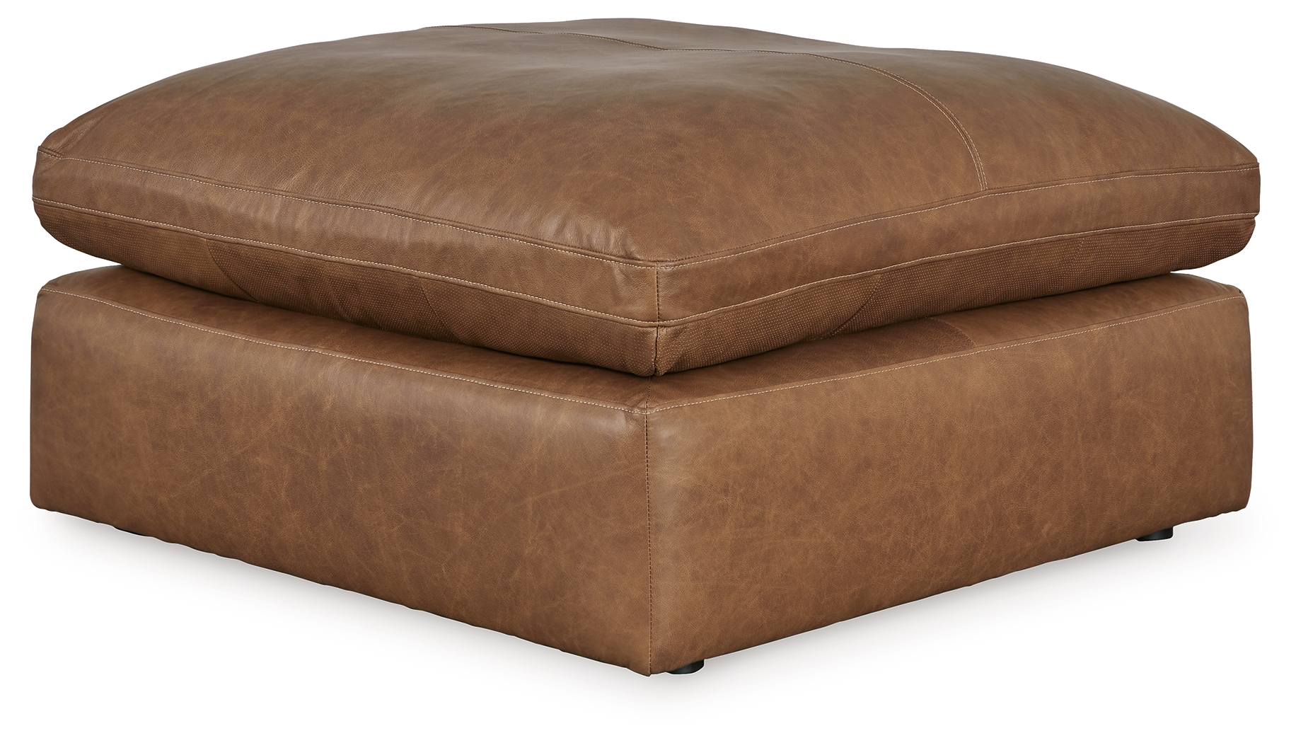 Emilia - Oversized Accent Ottoman - Caramel