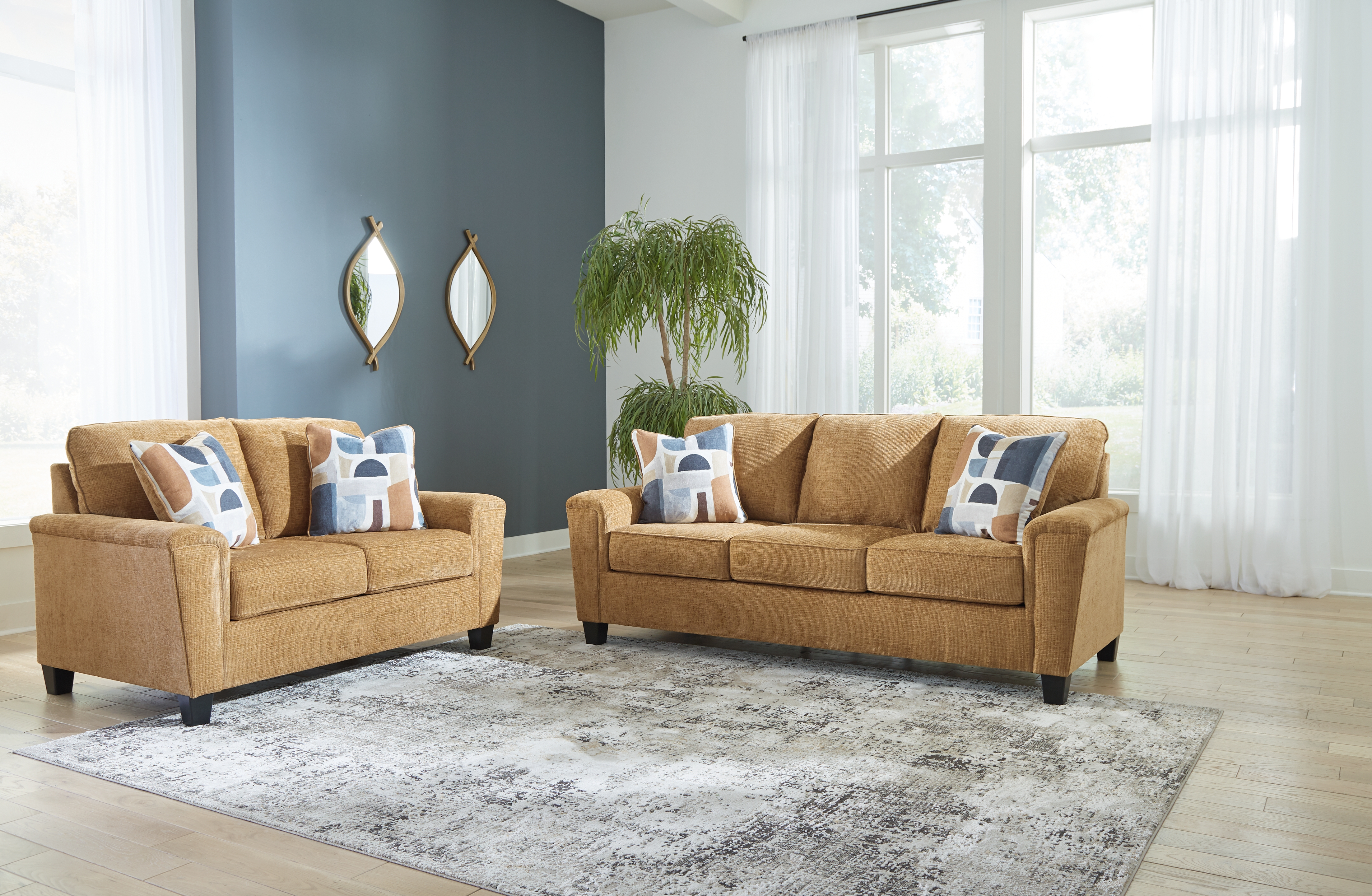 Erinslane - 2 Pc. - Sofa, Loveseat - Honey