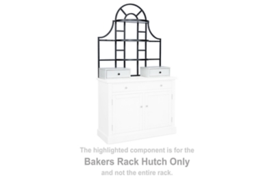 Greddinton - Bakers Rack Hutch - White / Black