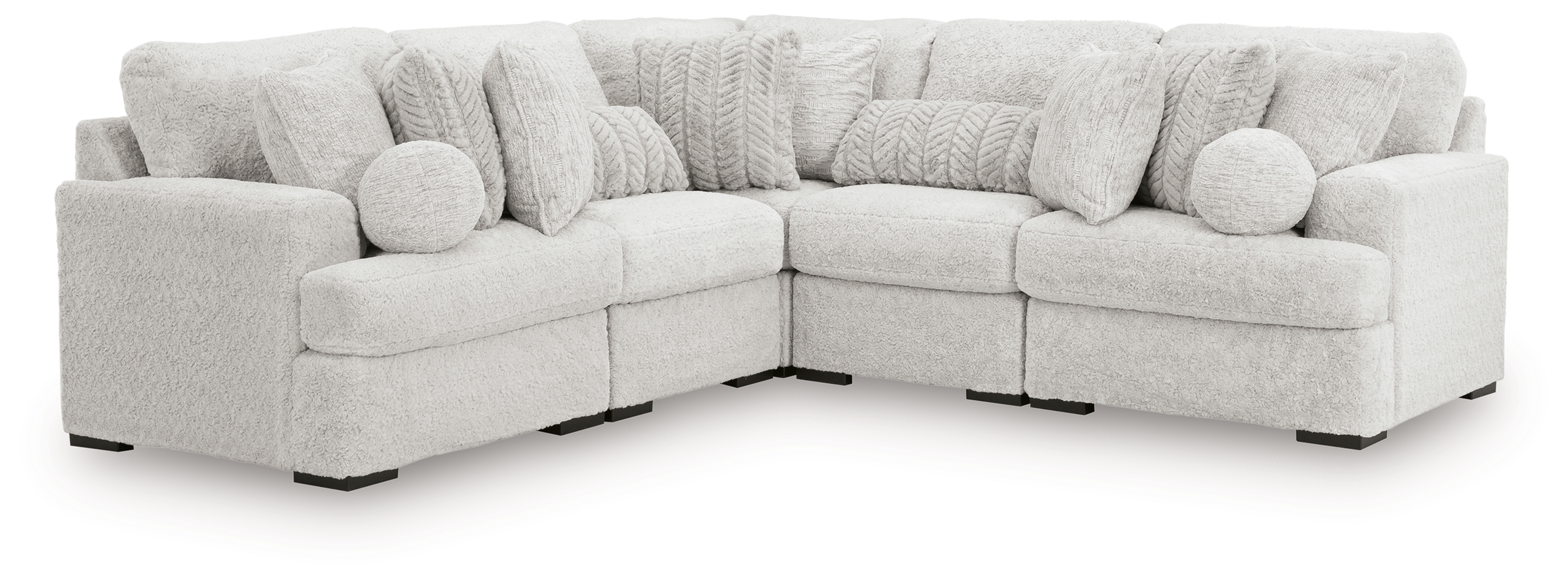 Cuddle Plush - 5-Piece Sectional - Arctic