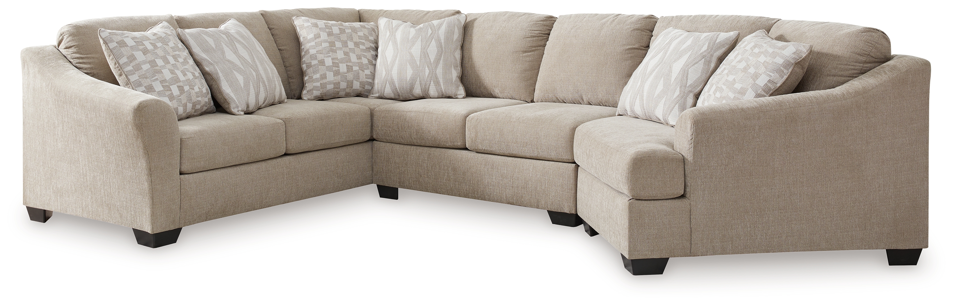Brogan Bay - 3-Piece Sectional With Raf Cuddler - Cork
