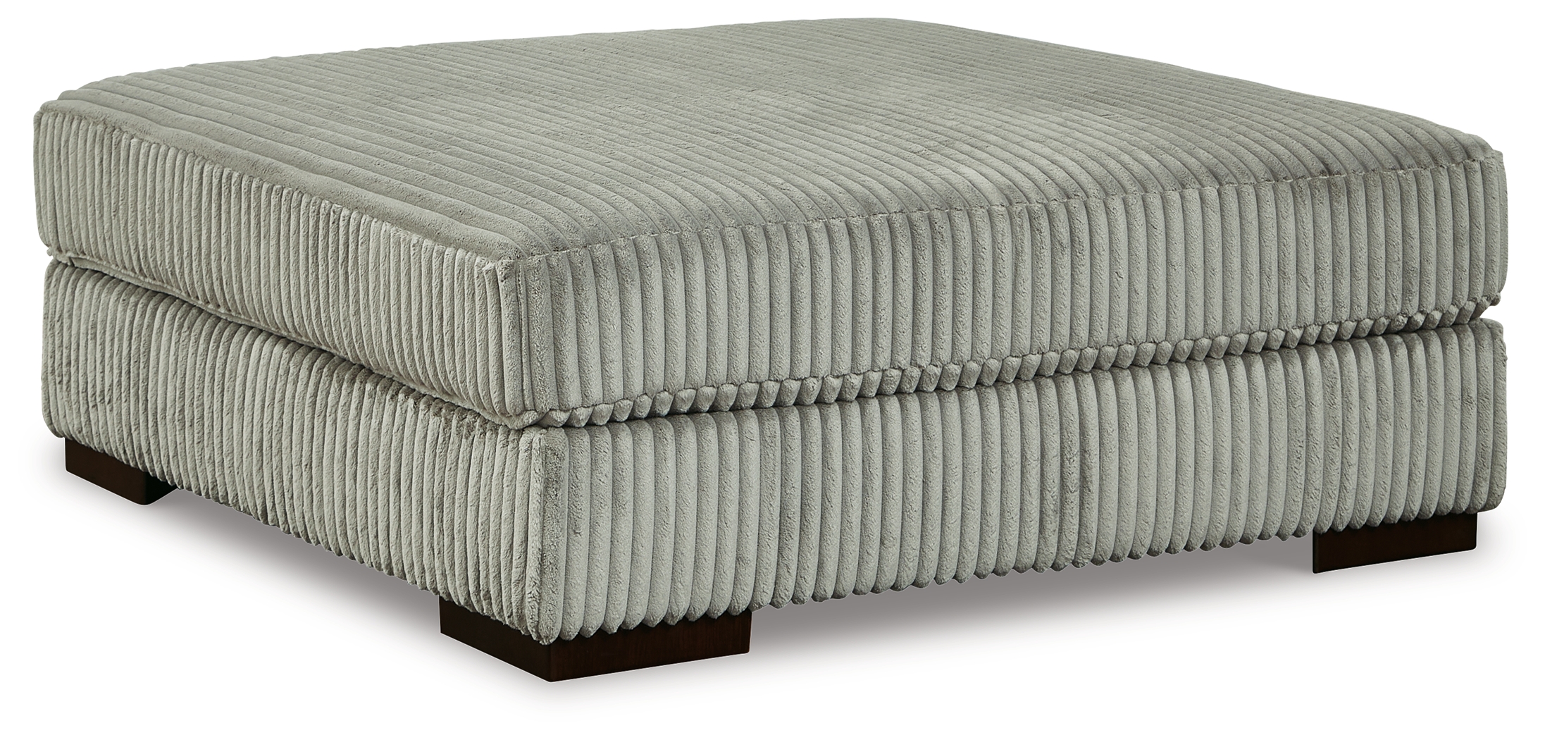 Lindyn - Oversized Accent Ottoman - Fog