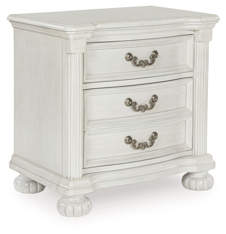 Montelaine - Three Drawer Night Stand - Antique White