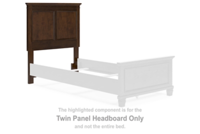Danabrin - Twin Panel Headboard - Brown