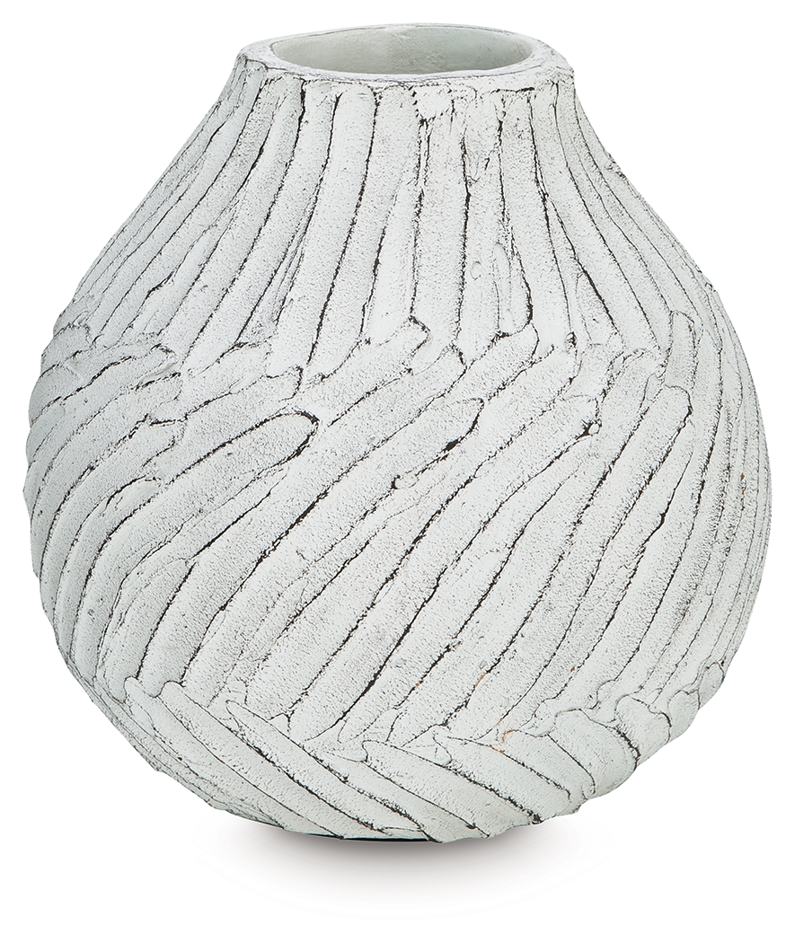 Shelvie - Vase - 12" - Distressed White