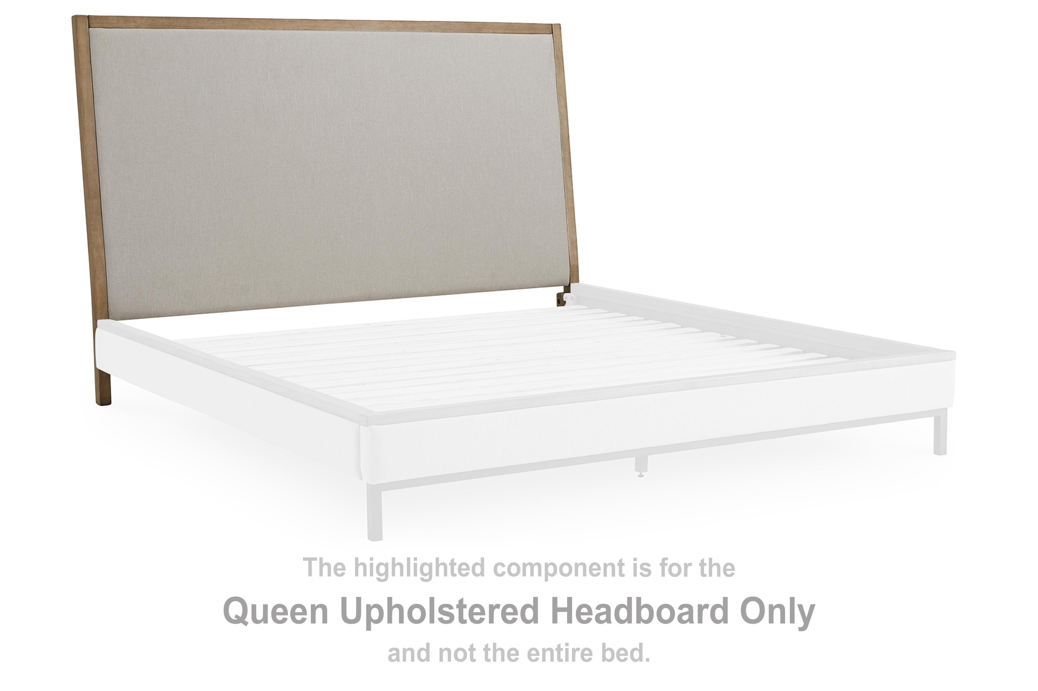 Tomtyn - Queen Upholstered Headboard - Light Brown