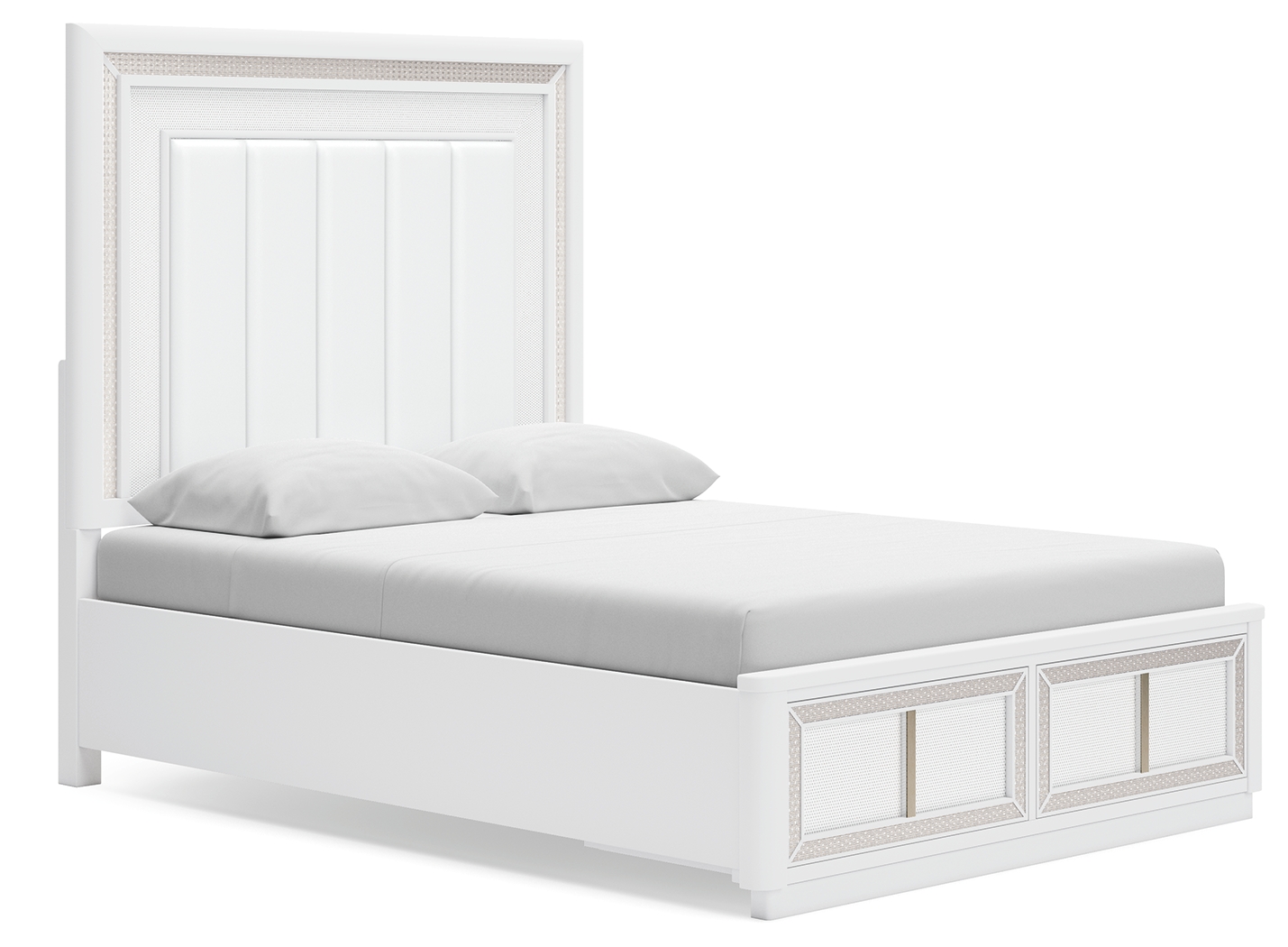 Chalanna - Queen Upholstered Storage Bed - White
