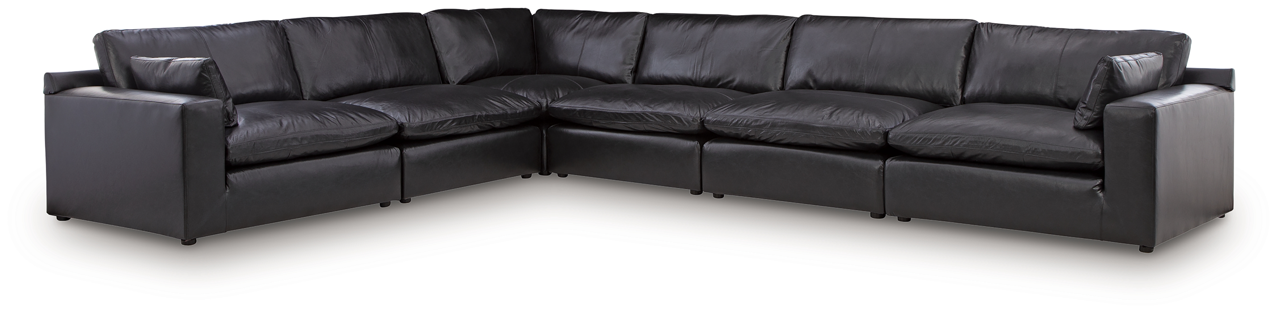Emilia - 6-Piece Sectional - Black