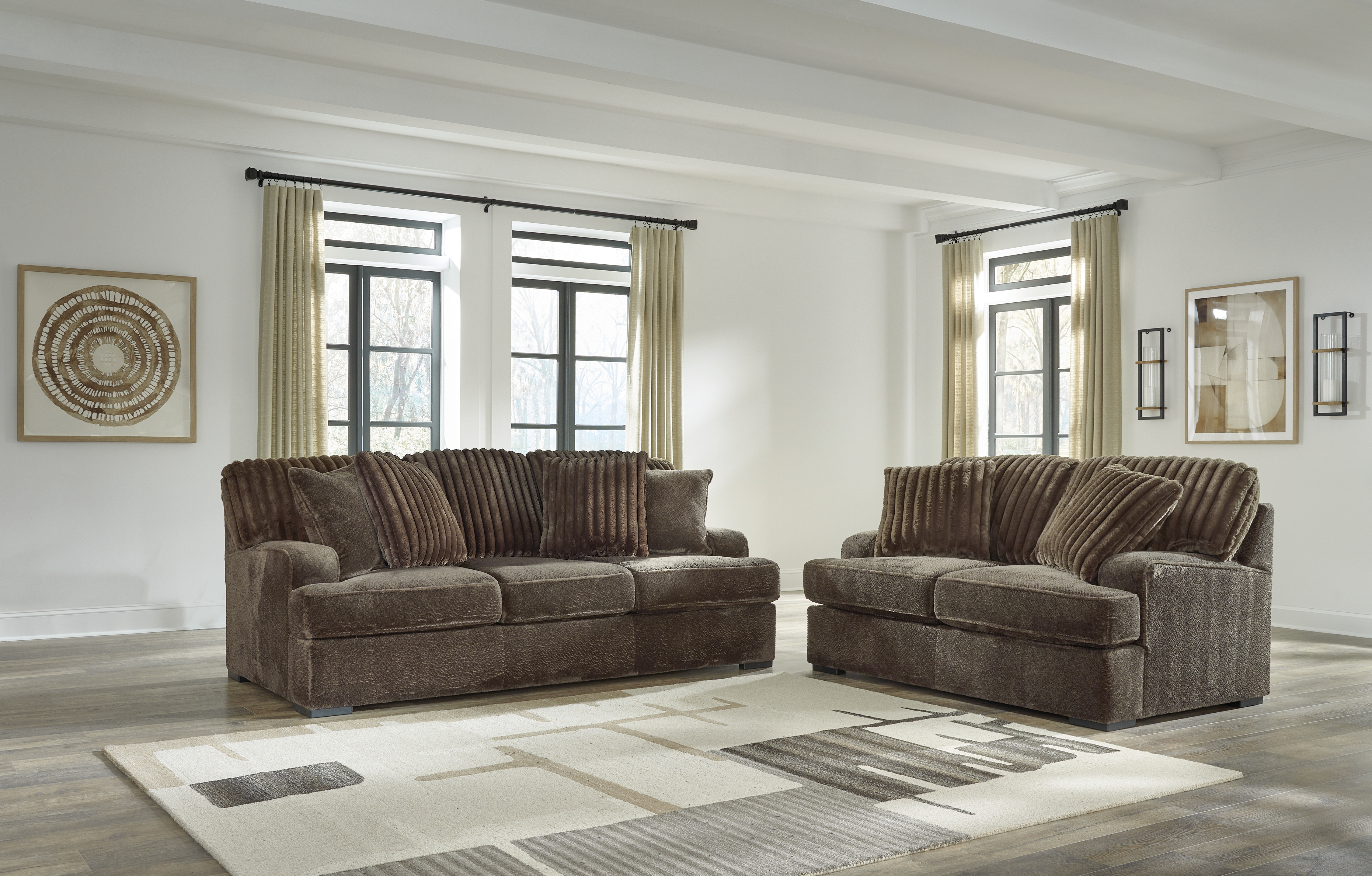 Aylesworth - 2 Pc. - Sofa, Loveseat - Chocolate