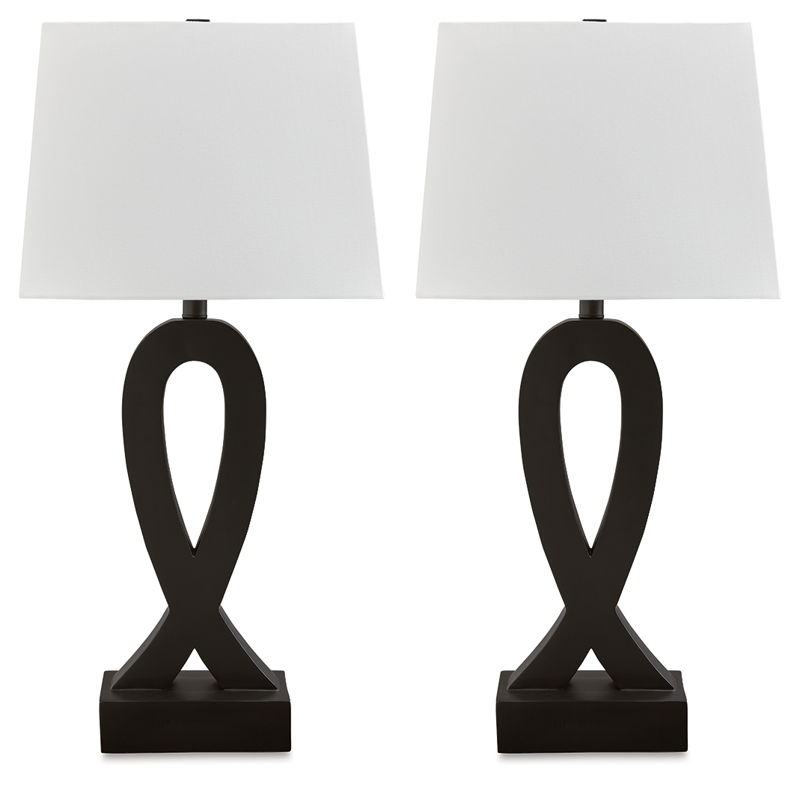 Markellton - Poly Table Lamp (Set of 2) - Black
