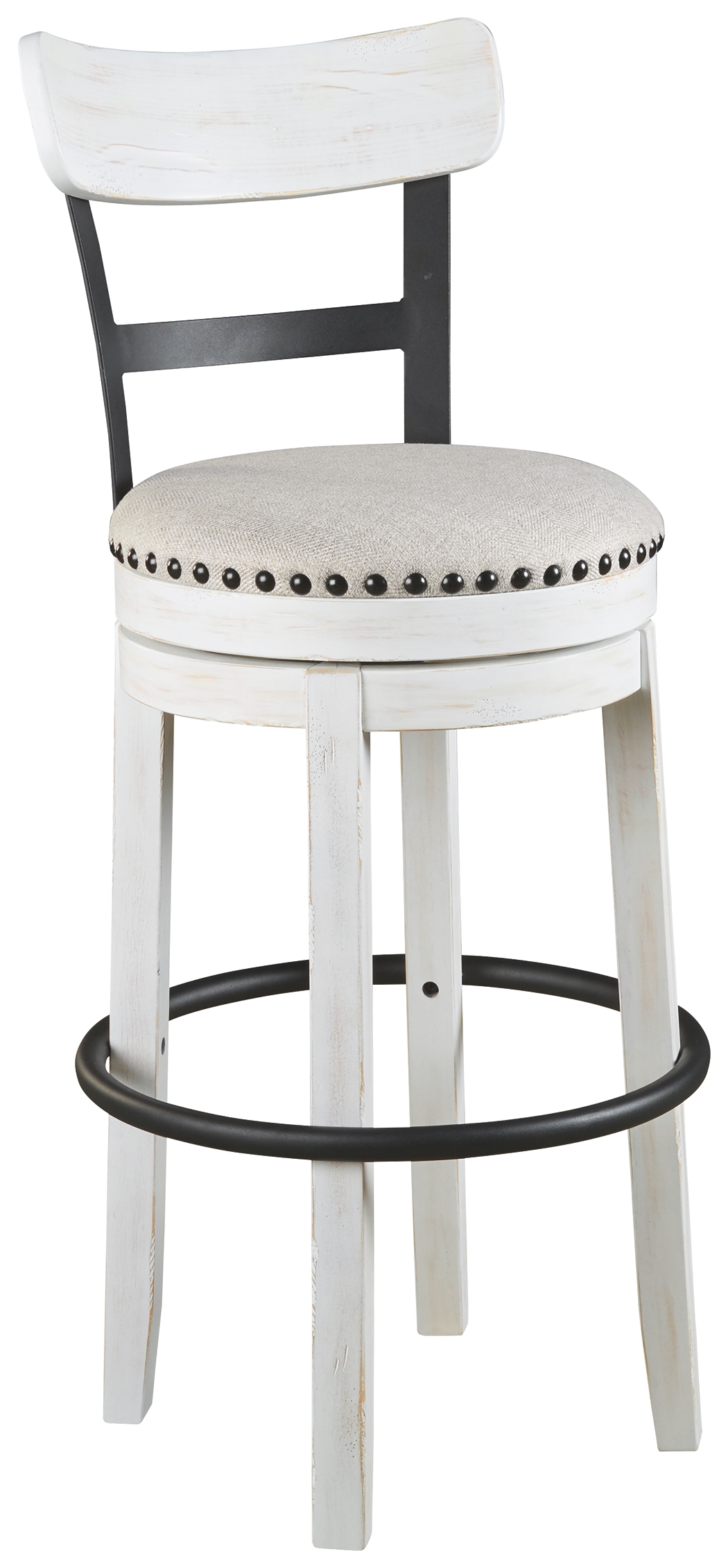 Valebeck - Tall UPH Swivel Barstool - White