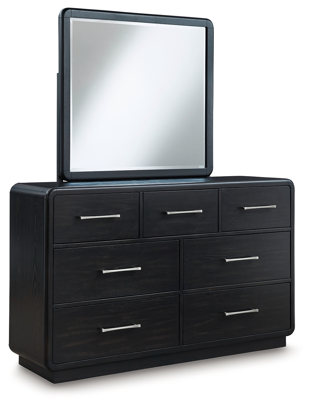 Rowanbeck - Dresser And Mirror - Black