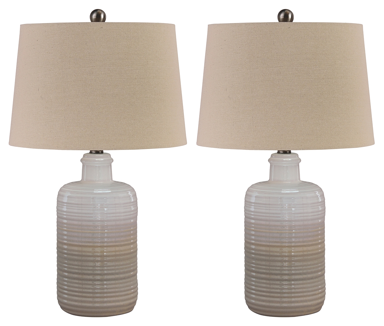 Marnina - Ceramic Table Lamp (Set of 2) - Taupe