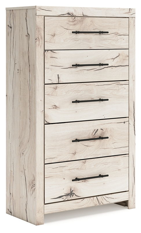 Lawroy - Five Drawer Chest - Light Natural