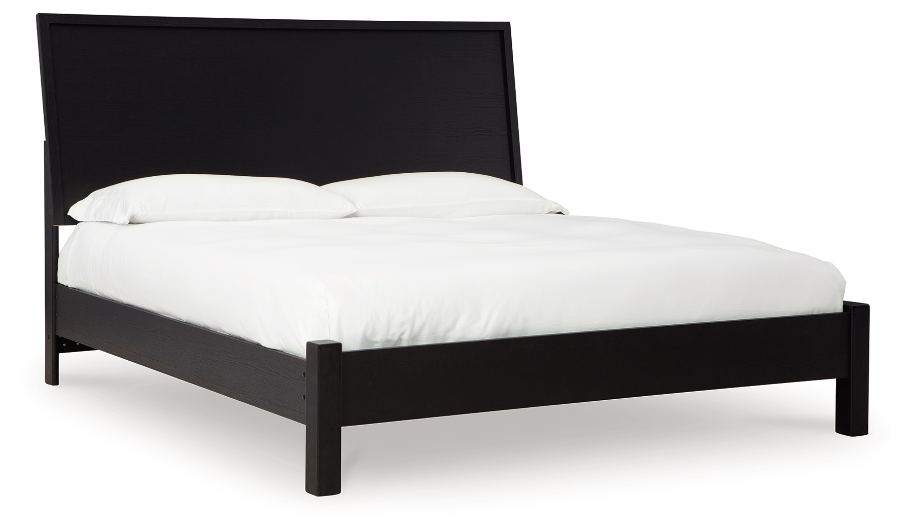 Danziar - King Panel Bed With Low Footboard - Black