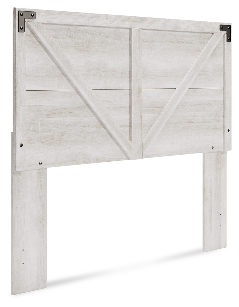 Shawburn - Queen Crossbuck Panel HDBD - Whitewash