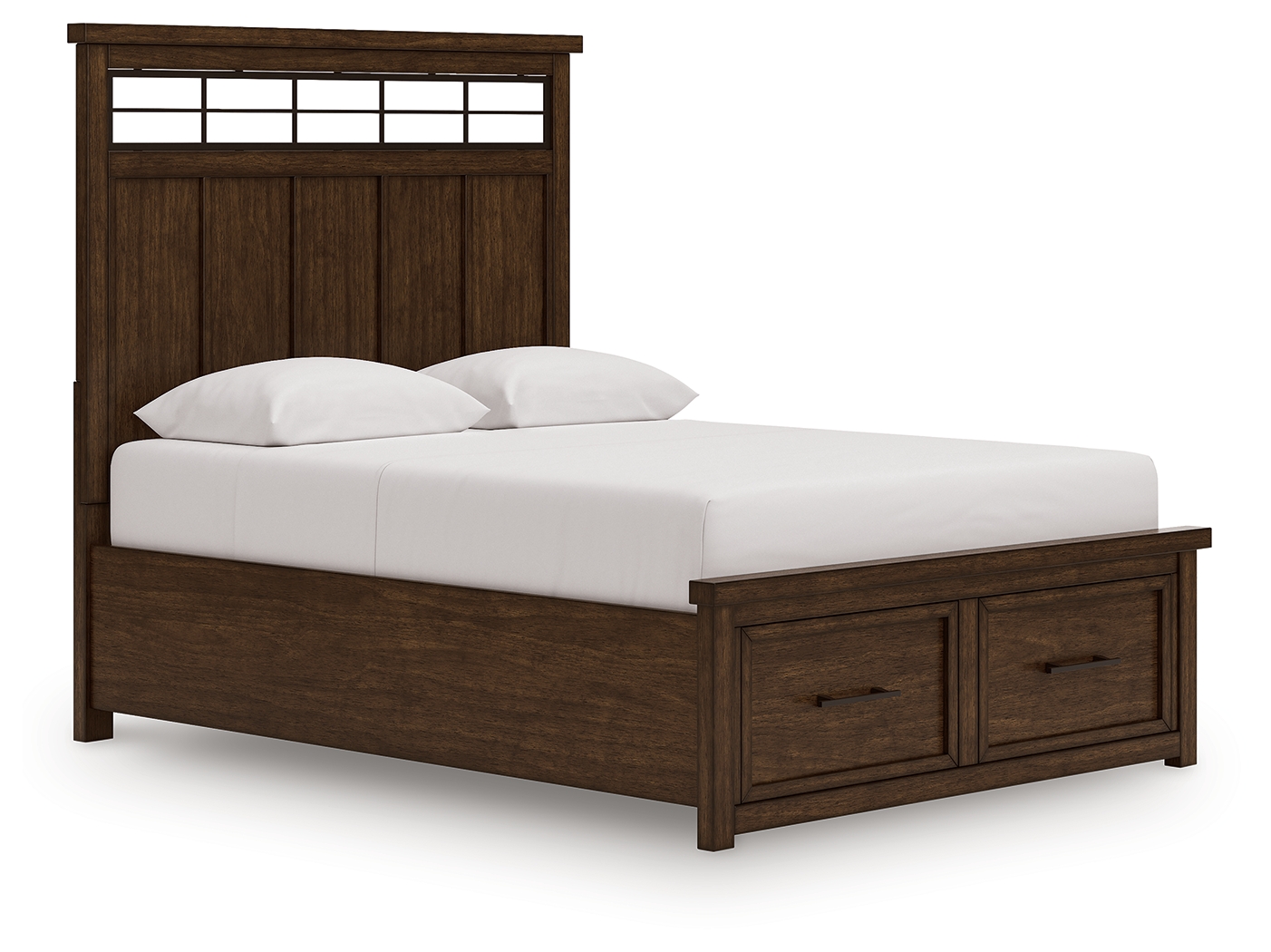 Taffenbrook - Queen Panel Storage Bed - Medium Brown