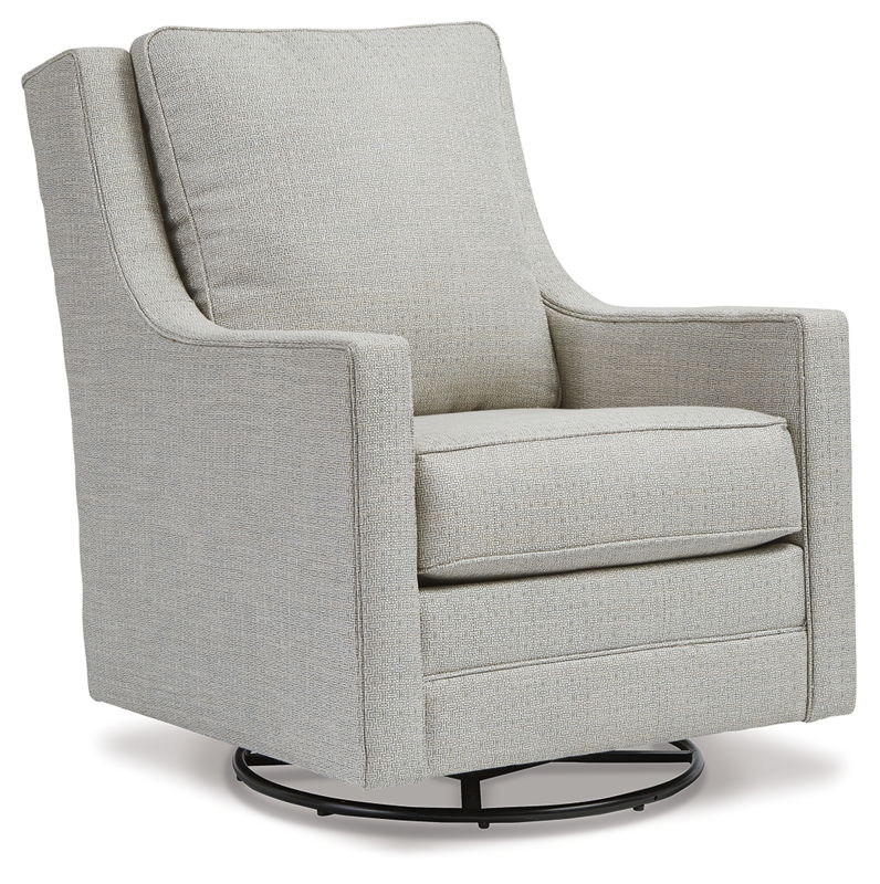 Kambria - Swivel Glider Accent Chair - Frost