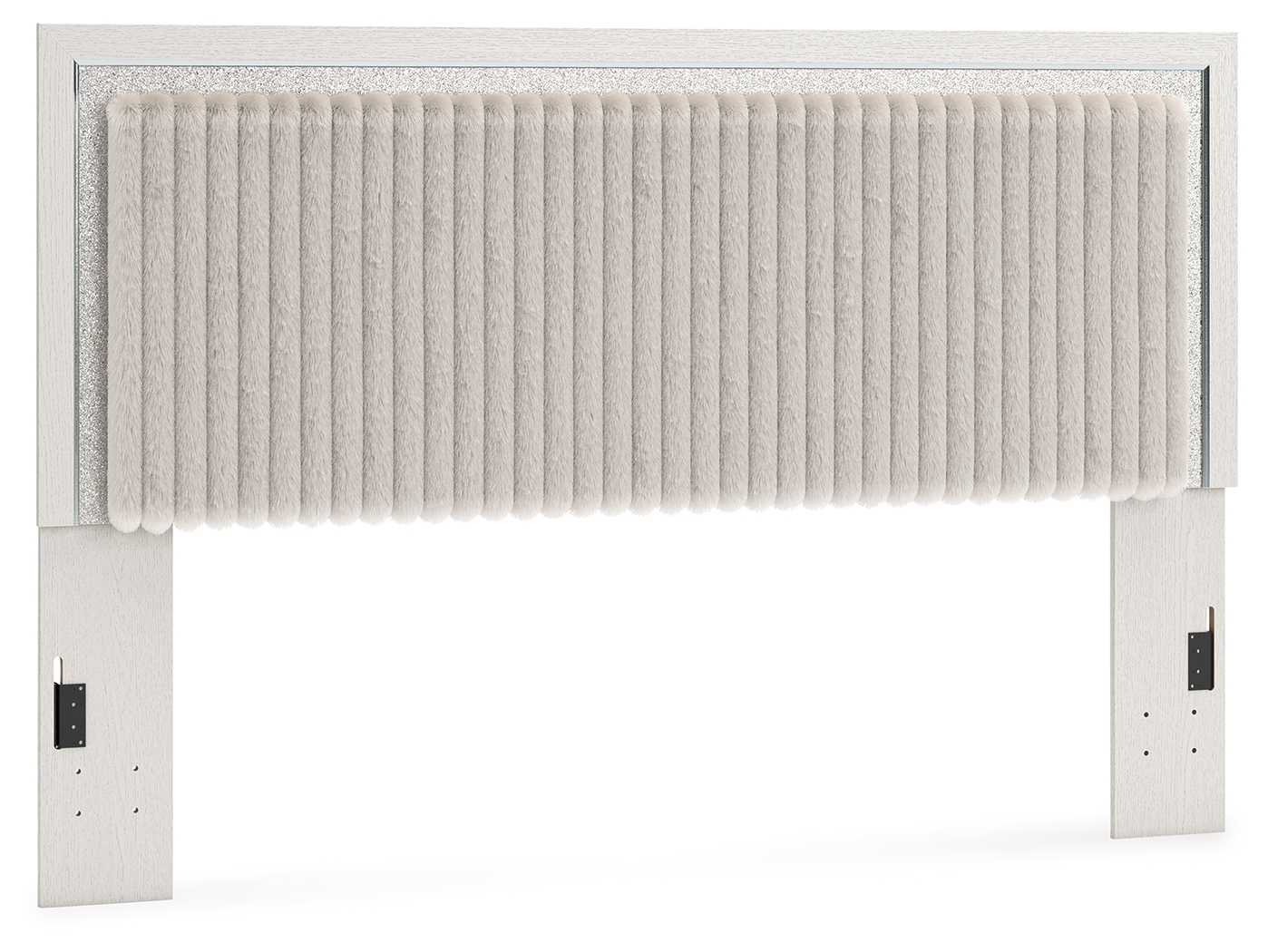Zuraleus - King Upholstered Panel Headboard - White