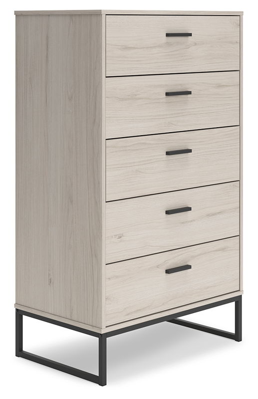 Socalle - Five Drawer Chest - Light Natural