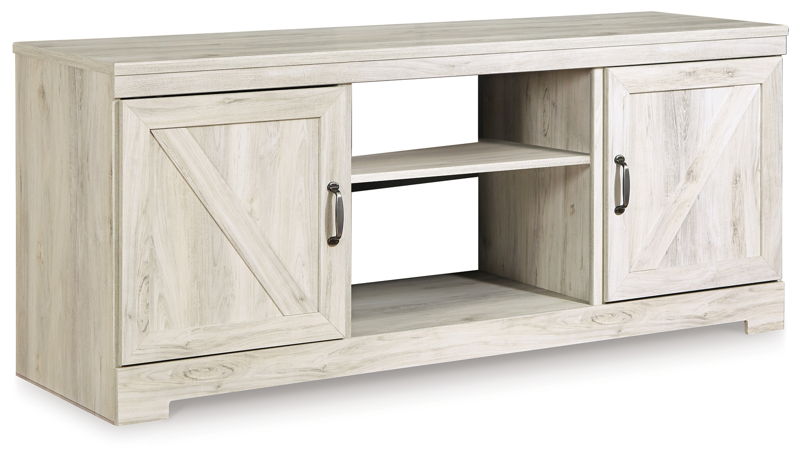 Bellaby - 63" TV Stand W/Fireplace Option - Whitewash