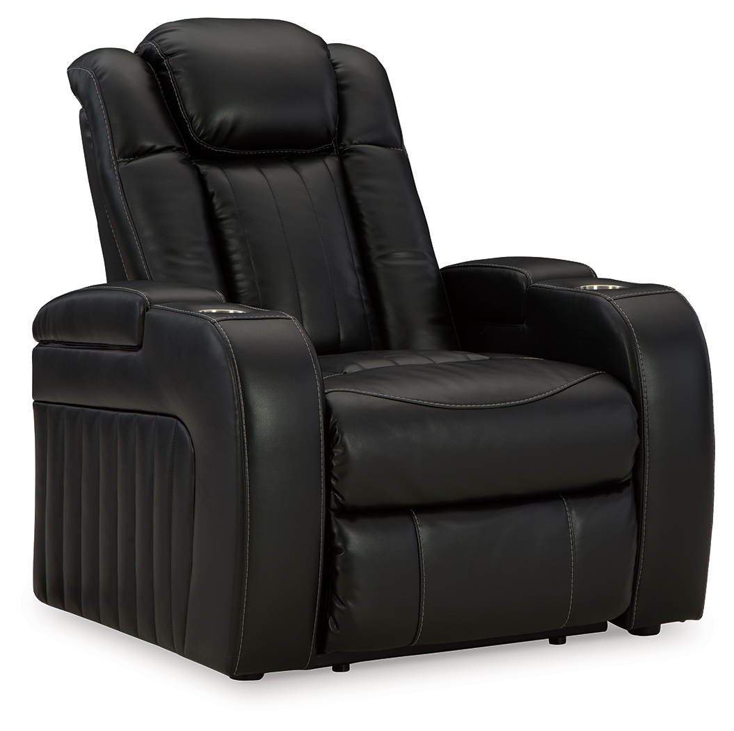 Caveman Den - Power Recliner/ Adj Headrest - Midnight