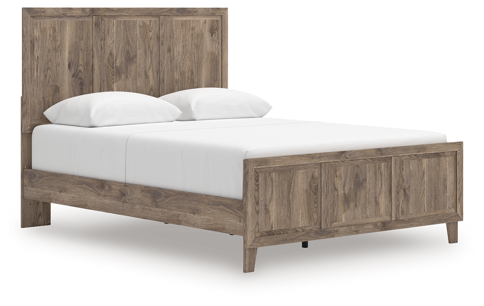 Rusticott - Queen Panel Bed - Brown
