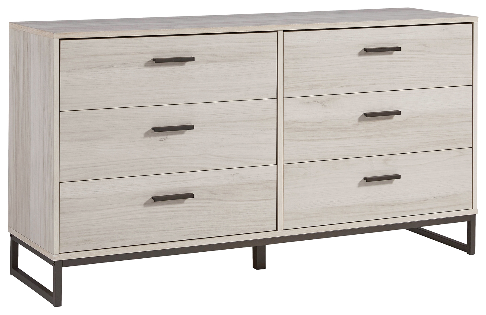 Socalle - Six Drawer Dresser - Vinyl-Wrapped - Light Natural