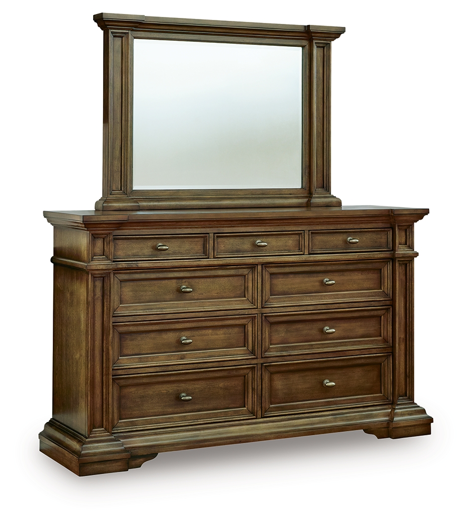 Frantanna - Dresser And Mirror - Brown