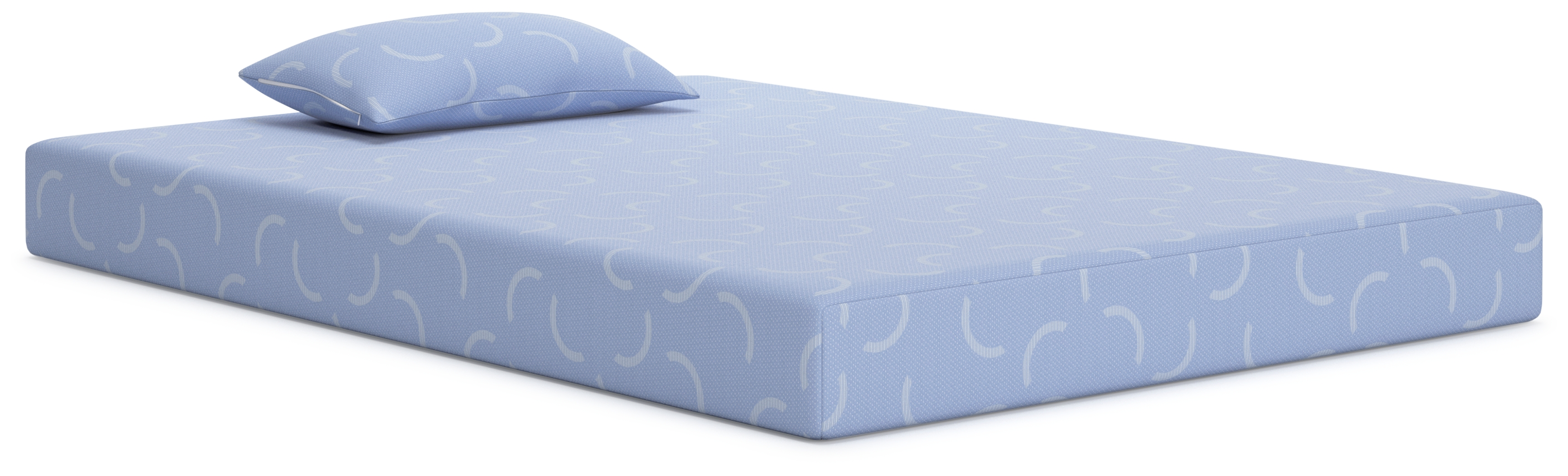 Ikidz Ocean - Full Mattress and Pillow Set of 2 - Blue