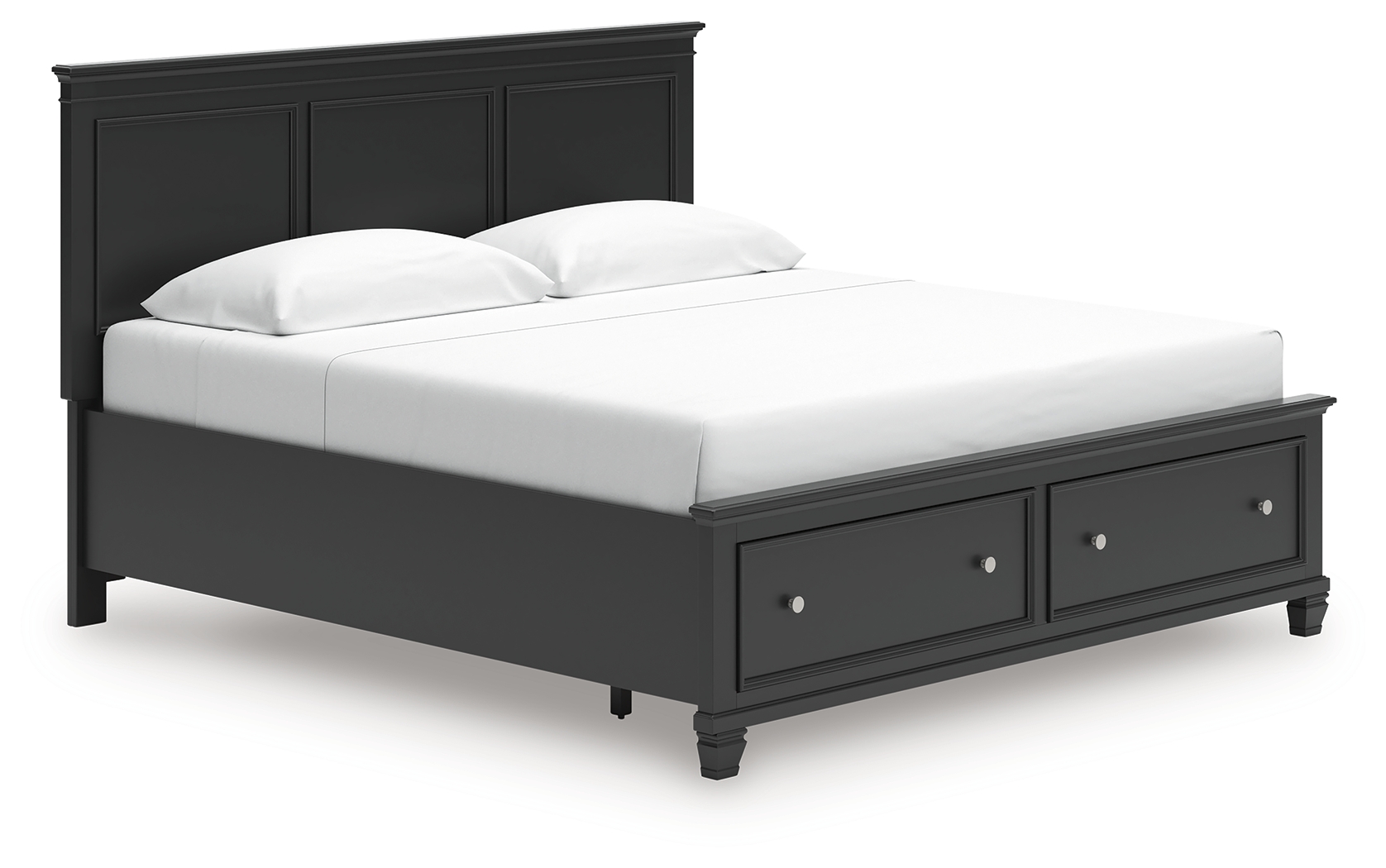 Lanolee - King Panel Storage Bed - Black