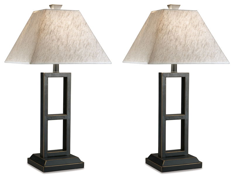 Deidra - Metal Table Lamp (Set of 2) - Black