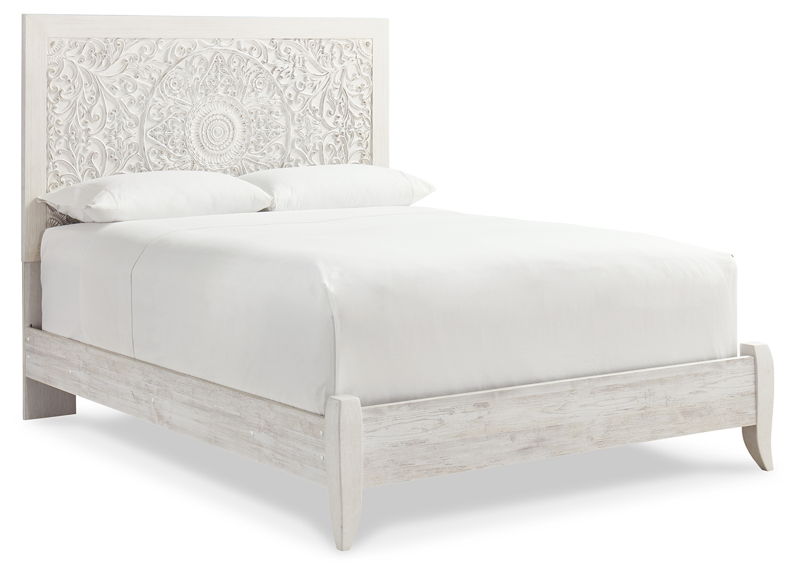 Paxberry - Queen Panel Headboard - Whitewash