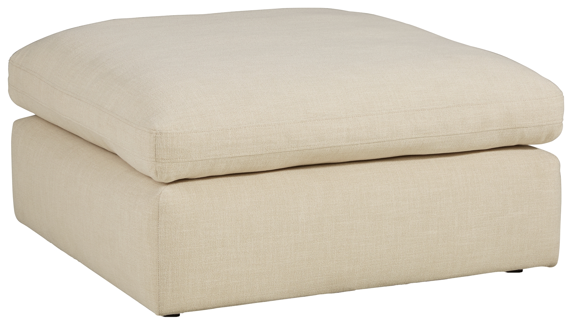 Elyza - Oversized Accent Ottoman - Linen