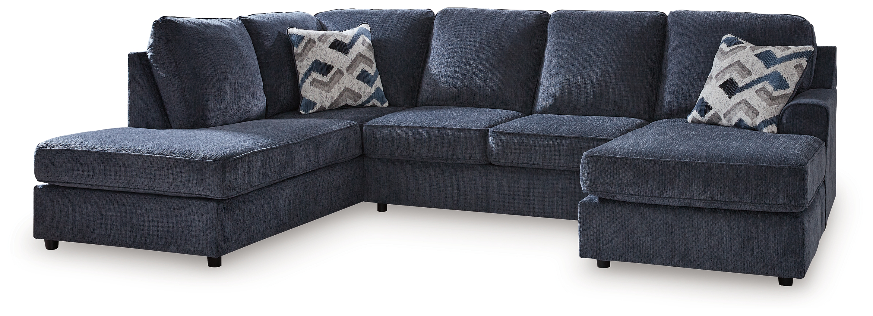 Albar Place - 2-Piece Sectional With Raf Sofa Chaise - Cobalt