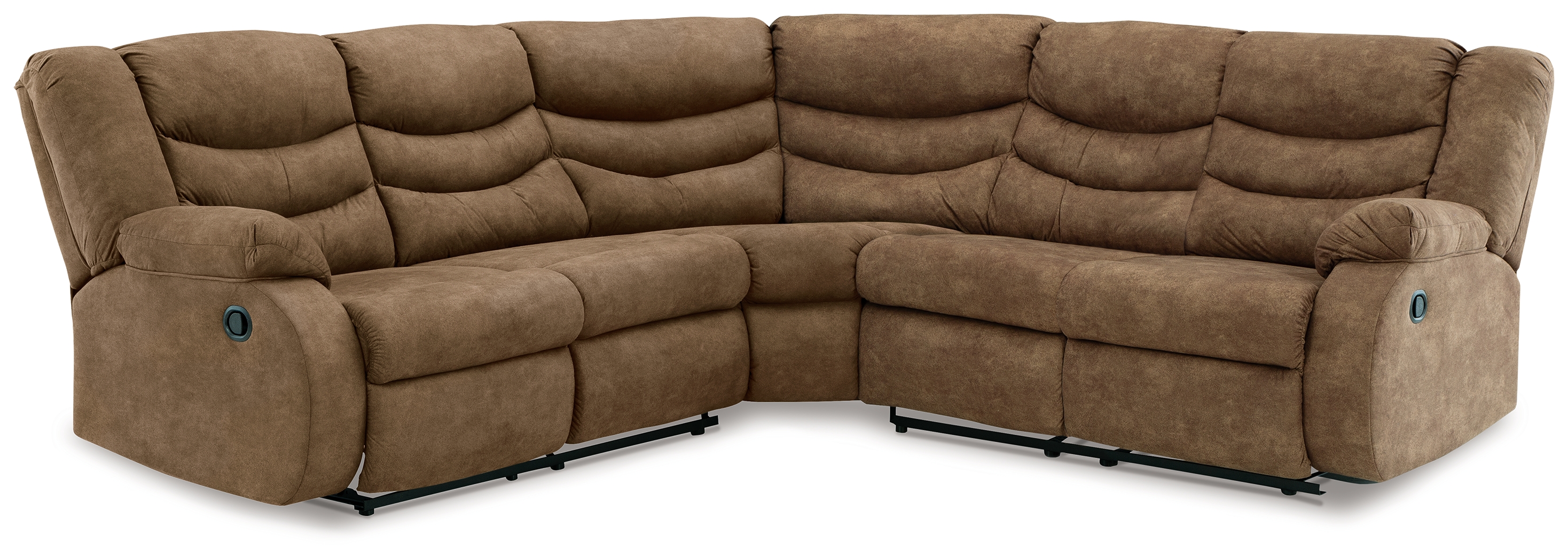 Partymate - 2-Piece Reclining Sectional - Brindle