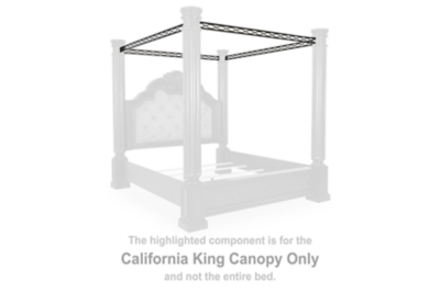 Maylee - California King Canopy - Dark Brown