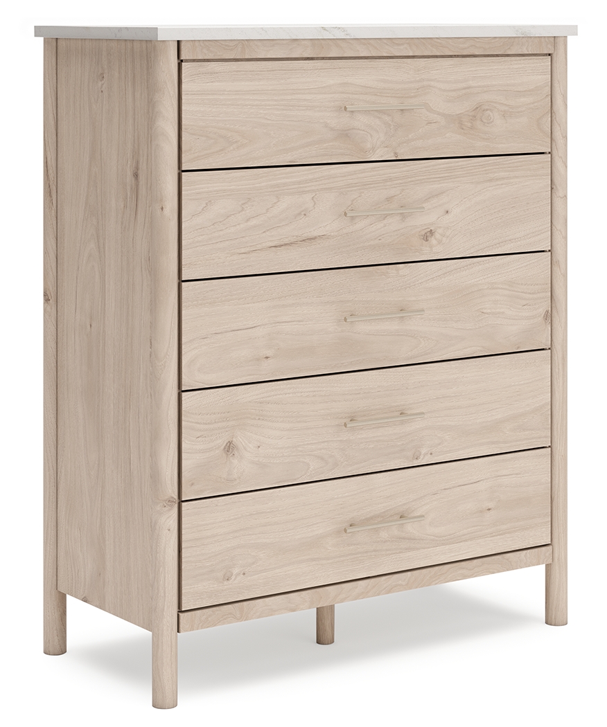 Cadmori - Five Drawer Wide Chest - Two-Tone