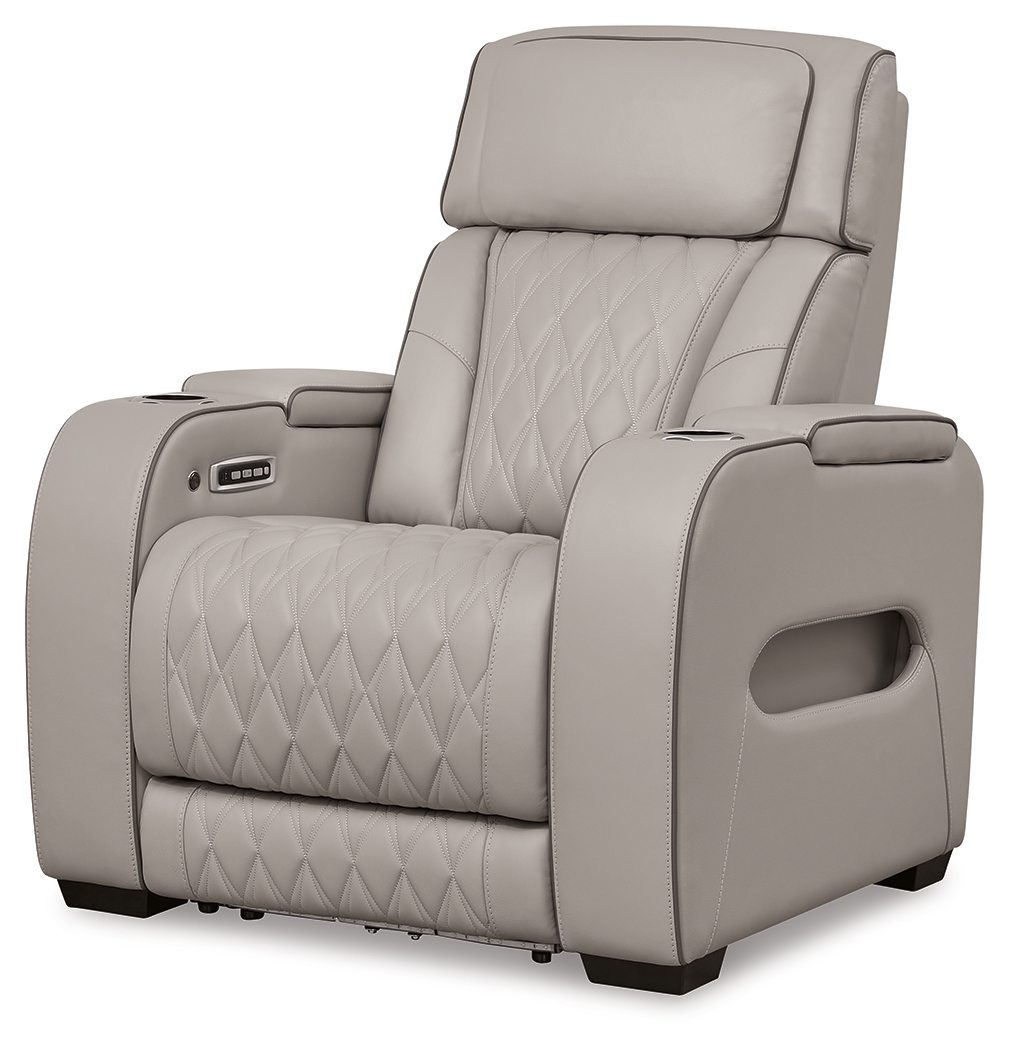 Boyington - Power Recliner/Adj Headrest - Gray