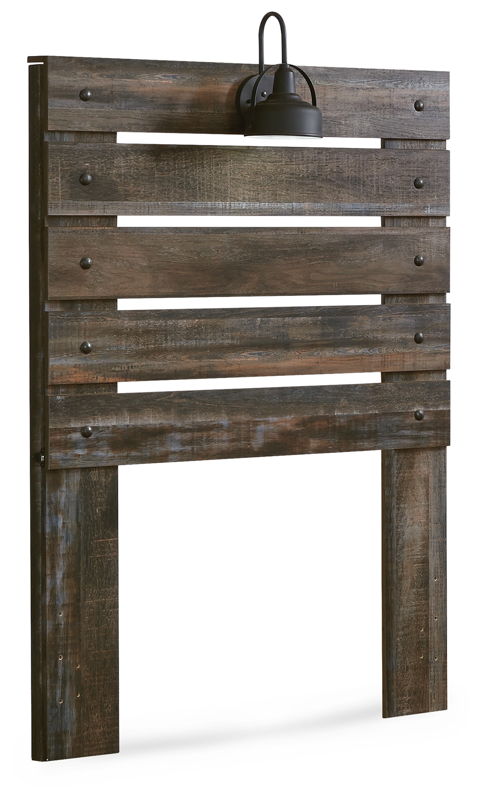 Drystan - Twin Panel Headboard - Brown / Beige