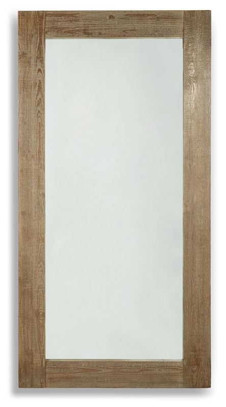 Waltleigh - Floor Mirror - Distressed Brown