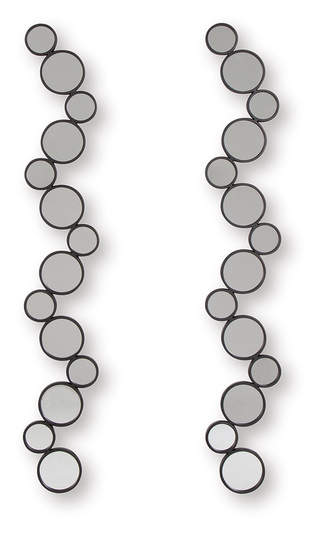 Vinler - Accent Mirror Set (Set of 2) - Black