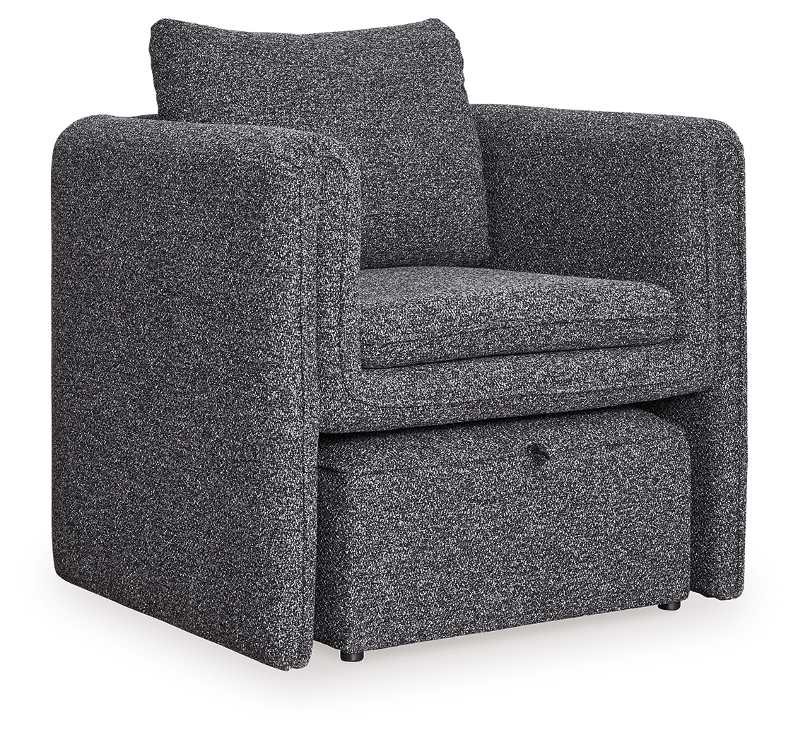 Vreni - Accent Chair - Charcoal / Black