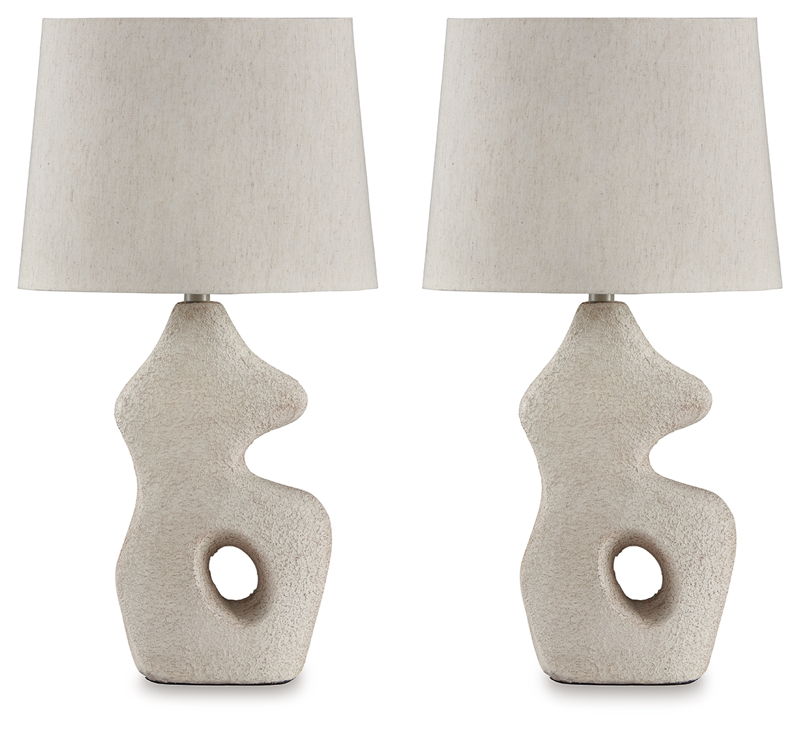 Chadrich - Paper Table Lamp (Set of 2) - Antique Beige
