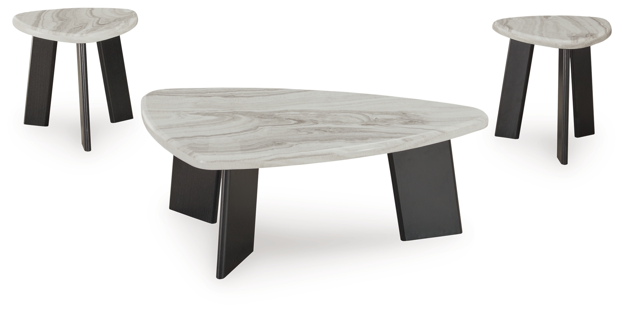 Lilyberg - Occasional Table Set (Set of 3) - Gray / Black