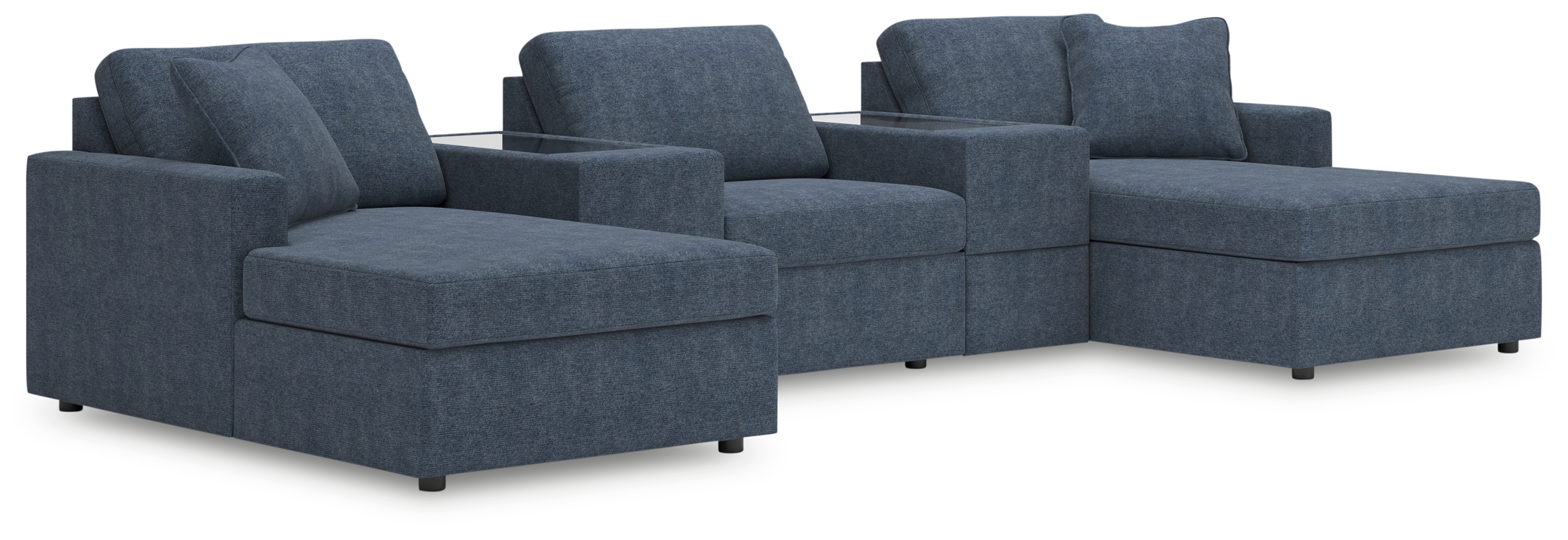 Modmax - 5-Piece Pit Sectional With Storage Consoles - Ink