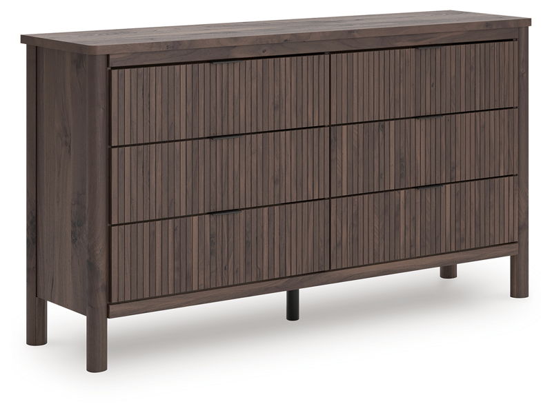 Pamytta - Six Drawer Dresser - Brown