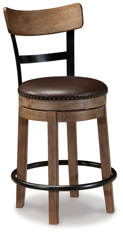 Pinnadel - UPH Swivel Barstool  - Light Brown