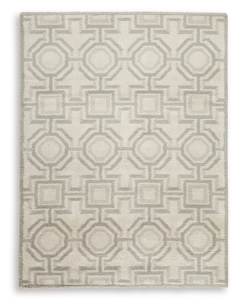 Maconville - 5' x 7' Rug - Ivory / Gray